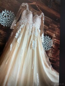 Krásne svadobne šaty Ivory za polovicu - 3