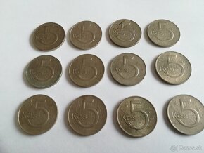 5 Kčs, 2kčs mince Československa - 3