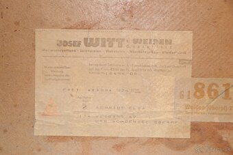 Stará papírová krabice Josef WITT Weiden - 3