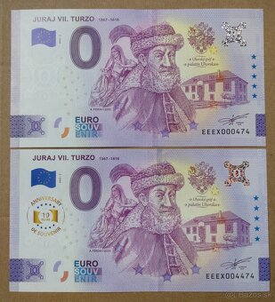 0 euro souvenir bankovky 2025 - Trenčín, Beckov a iné - 3