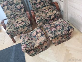 Predám set postel, 2x kreslo a 2x taburet - 3