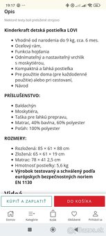 Predam detsku postielku Kinderkraft Lovi - 3