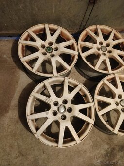 4ks alu disky orig. Škoda 5x100 r16 - 3