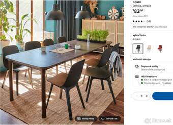 Stoličky IKEA ODGER, vhodná do kuchyne, jedálne (8ks) - 3