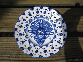 Modranská keramika tanier závesný 2 kusy. - 3