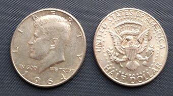 USA Kennedy Half Dollar 1964 strieborna minca - 3