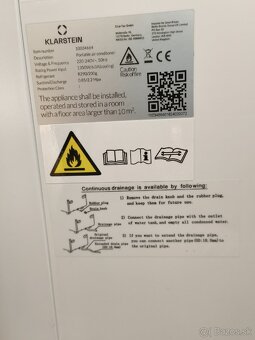 Kraftwerk Smart 10000 BTU Mobilná Klimatizácia Biela - 3