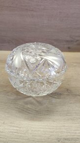 Krištáľová váza a miska - 3