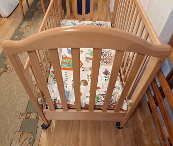 Drevená detská postieľka - 3