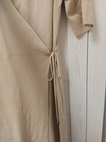 Béžové úpletové šaty - 3