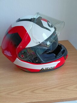 Ixon Vortex 2 kombinéza, prilba airoh st 501 biela červená - 3