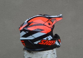 Prilba helma mx čierno oranžová shot - 3