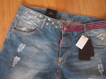 dsquared2 pánske rifľové kraťasy - 3