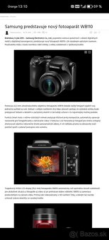 Samsung predstavuje nový fotoaparát WB110 - 3