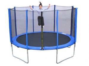 Trampolína do záhrady 183 cm s ochrannou sieťou a rebrík - 3