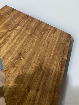 Kancelarsky stol dreveny hnedy - 3