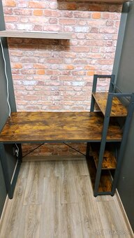 Písací stôl s policami - 3