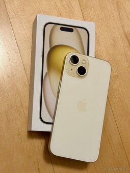 iPhone 15 Žlutá BATERIE 100% TOP - 3