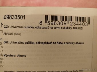 Sklopiteľný odkvapkávač na fľaše, cumlíky NOVÝ - 3