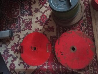Železné kotúče/závažia 2x15kg, 2 x 20 kg,2 x 25 kg,2 x 30 kg - 3