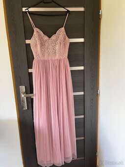 Ružové tylové šaty 38/M - 3