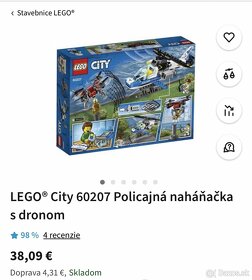 LEGO City Policajná naháňačka s dronom - 3