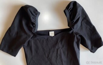 H&M cierny top velkost S - 3