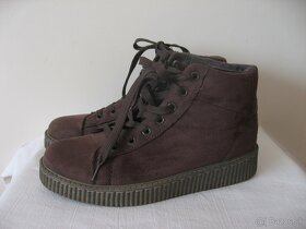 REZERVOVANÉ - Zateplené členkové tenisky - veľ. 38/39 - 3