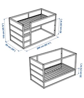 Poschodová posteľ IKEA KURA - 3