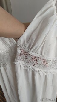 Dámske šaty nové biele na ramienka XL - 3