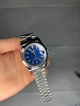 Seiko mod Datejust navy blue - 3
