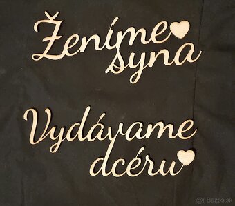 Svadobné vešiaky, kniha hostí, svadobné dekorácie - 3