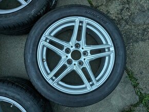 17" hliníkové disky 5x120 + letné pneu 225/50 R17 - 3