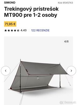 Trekingový prístrešok Simond MT900 pre 1-2 osoby - 3