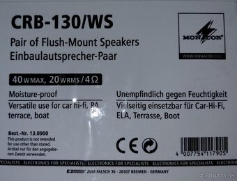 Stropne repro Monacor CRB-130/WS - 3