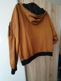 Pánska jarná bunda Bershka, veľkosť M, horčicová farba - 3