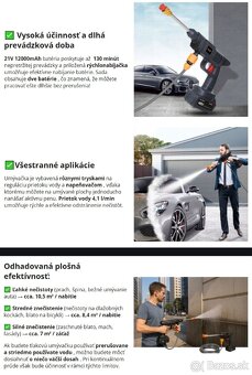 Aku tlakový čistič, vapka - 3