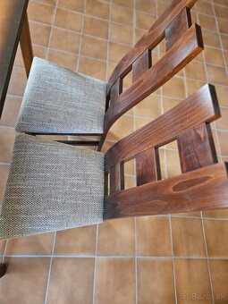 Jedálenský stol rozkladací + 4x stolicky - 3