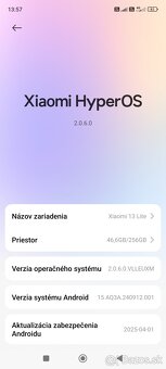 Predám xiaomi 13 Lite modrý - 3