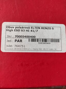 Pracovná obuv Elten veľkosť 41 - 3