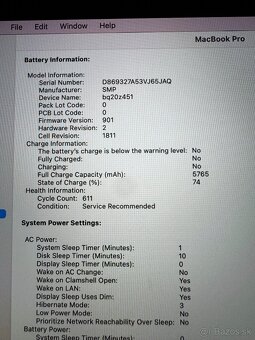 Apple MacBook Pro 15, i7, 16GB, 256TB, Silver - 3