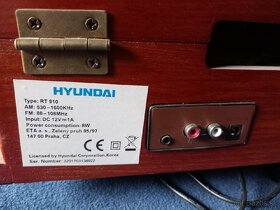 retro radio FM gramofon Hyundai - 3