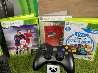 Xbox 360 Slim/E, 1 ovládač, 5 hier a tablet na kreslenie - 3