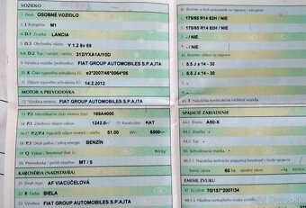 Lancia Ypsilon 1.2 2013 Predám ZADNÝ NÁRAZNÍK, DVERE, MOTOR - 3