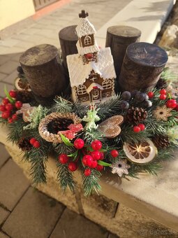 Adventný veniec vianočný - 3
