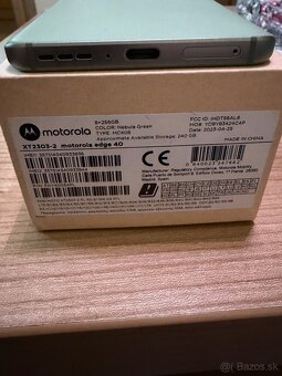 Predám Motorola Edge 40 12/ 256GB. - 3