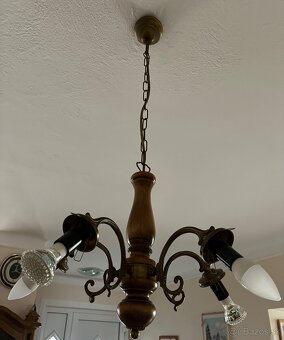 Rustikálny luster bez búr - 3