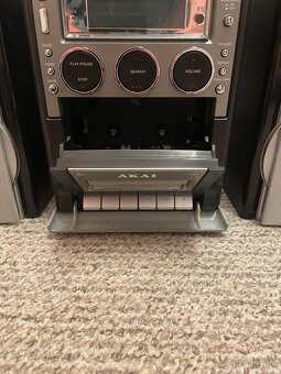 AKAI veža, cassette, cd player - 3
