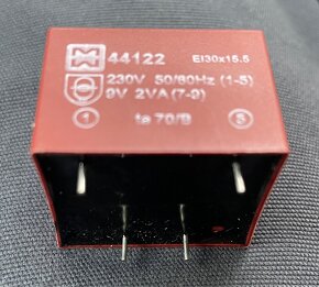 Myrra transformátor 230 V / 9V 2VA  0,50€/ks - 3