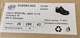 Obuv BOSP špeciál S08080 - poltopánky veľ. 28,5 a 29 - 3